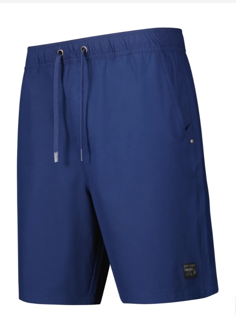 Spyder Navy Athletic Men's Coastal Shorts with Subtle Logo Patch Size Medium